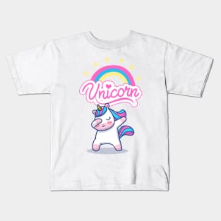 Unicorn With Stars Kids T-Shirt